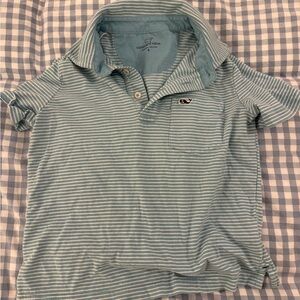 Vineyard Vines Blue Striped Polo Shirt